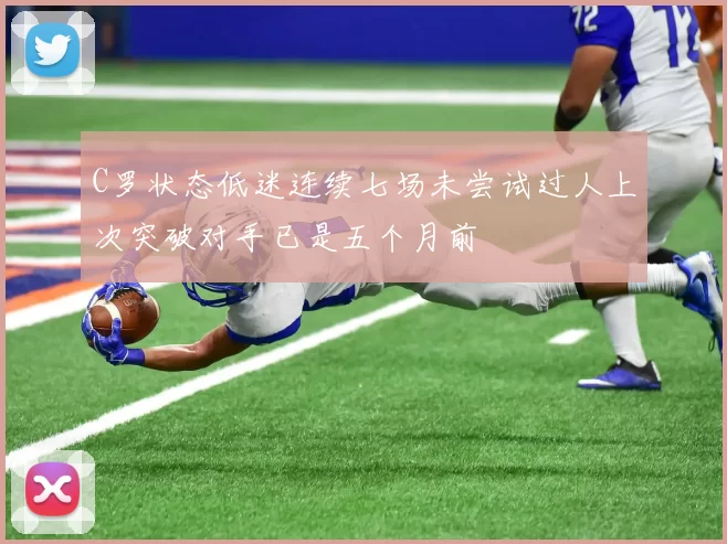 C罗状态低迷连续七场未尝试过人上次突破对手已是五个月前